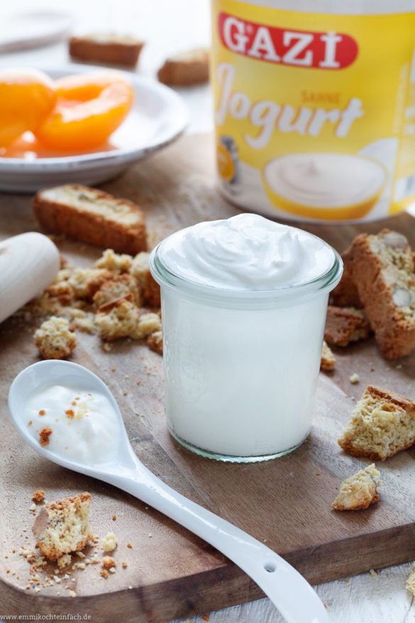 Joghurt Cantuccini Dessert Mit Pfirsichen Emmikochteinfach