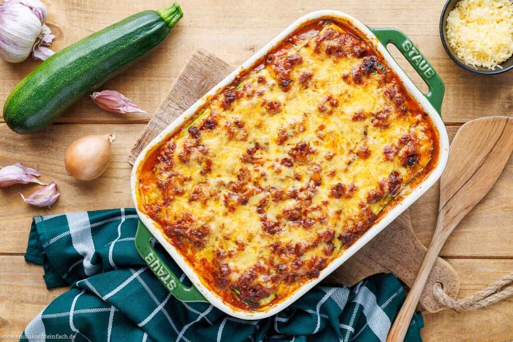 Zucchini Lasagne Mit Hackfleisch