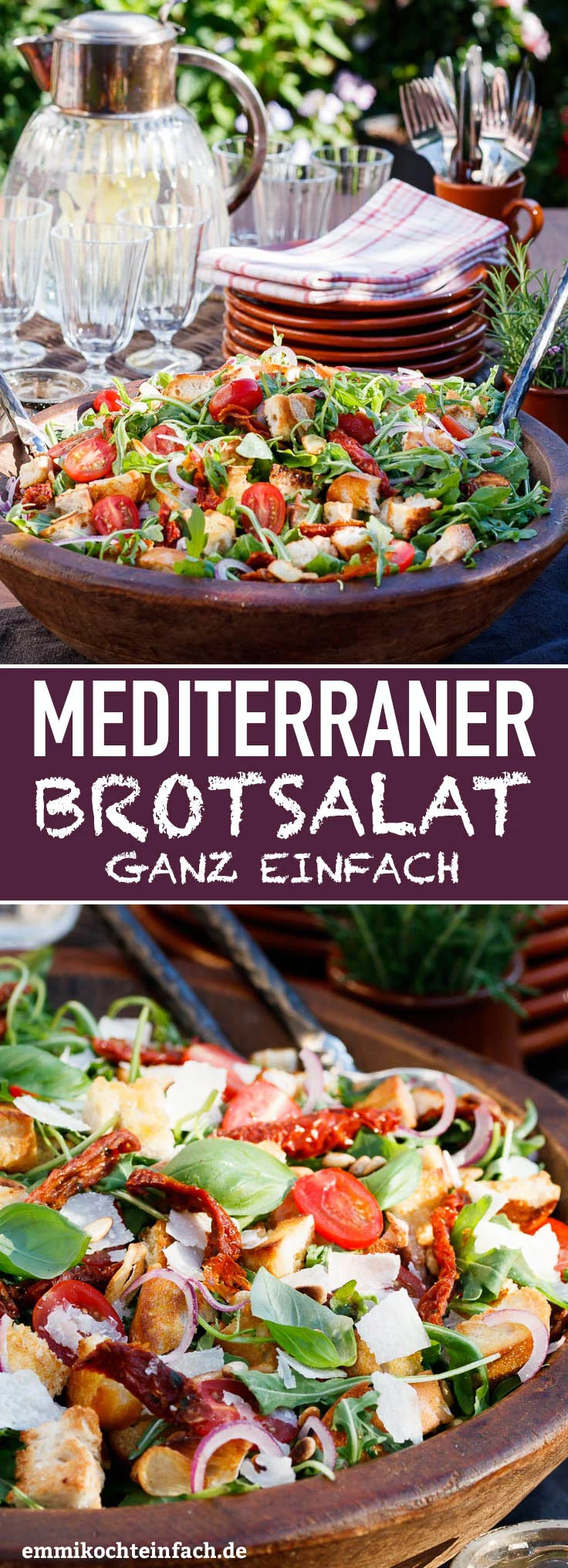 Mediterraner Brotsalat - www.emmikochteinfach.de