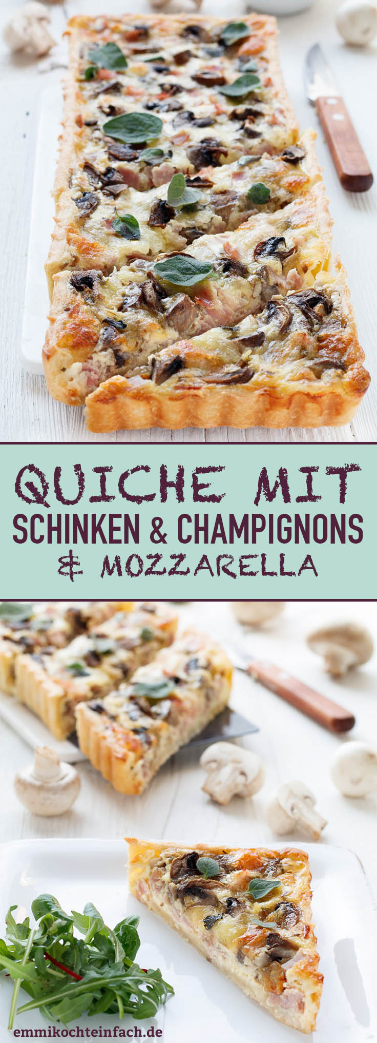 Quiche Mit Schinken Und Champignons - Rezepte Suchen