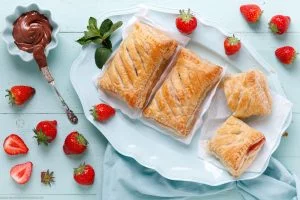 Erdbeertaschen mit Nutella - www.emmikochteinfach.de