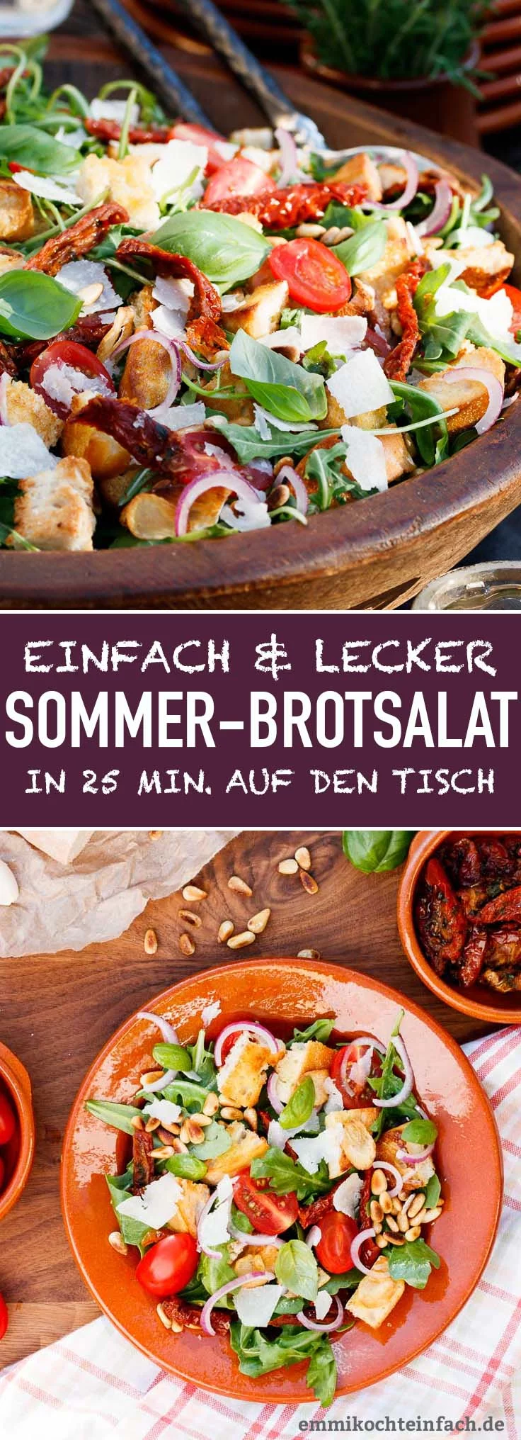 Mediterraner Brotsalat - www.emmikochteinfach.de
