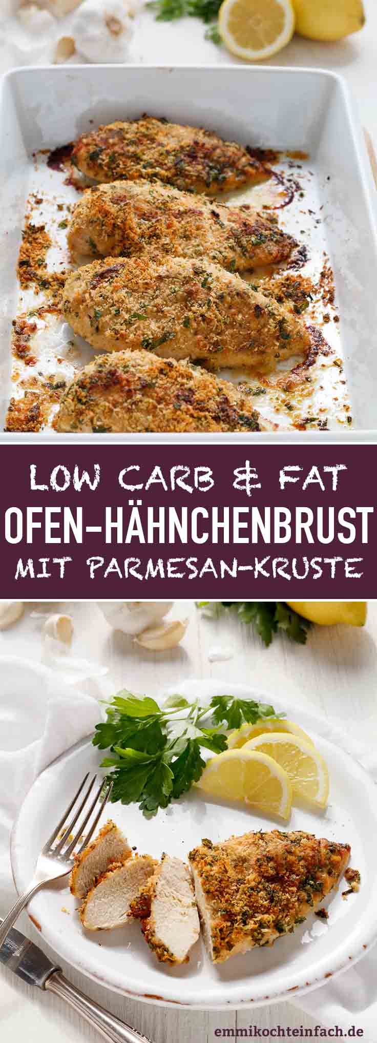 Hähnchenbrustfilet mit Parmesan Kruste - emmikochteinfach