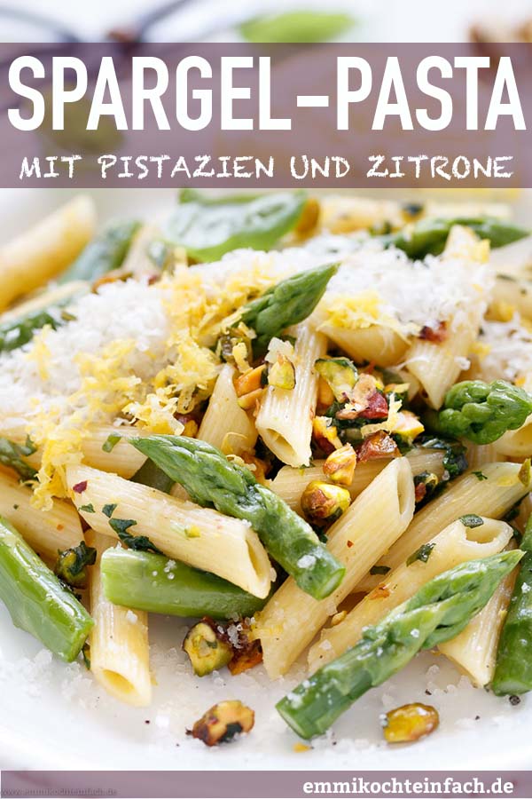 Pasta Mit Grunem Spargel In Zitronen Buttersosse Emmikochteinfach