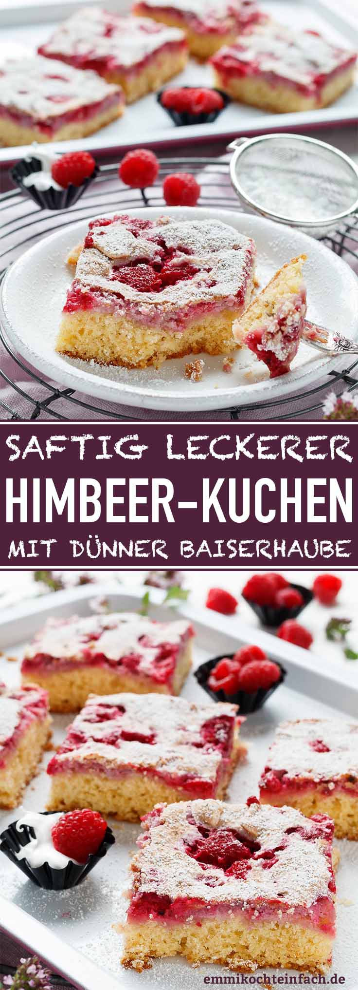 Saftiger Himbeerkuchen Mit Hauchdunner Baiserhaube Emmikochteinfach