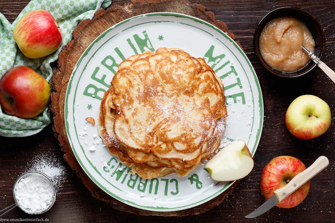 Apfelpfannkuchen Klassisch Und Fluffig Emmikochteinfach