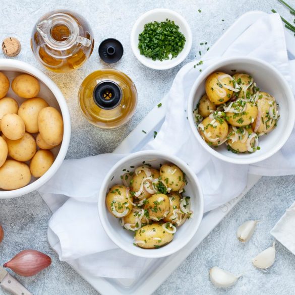 Kartoffelsalat mit Sherry Senf Dressing - emmikochteinfach