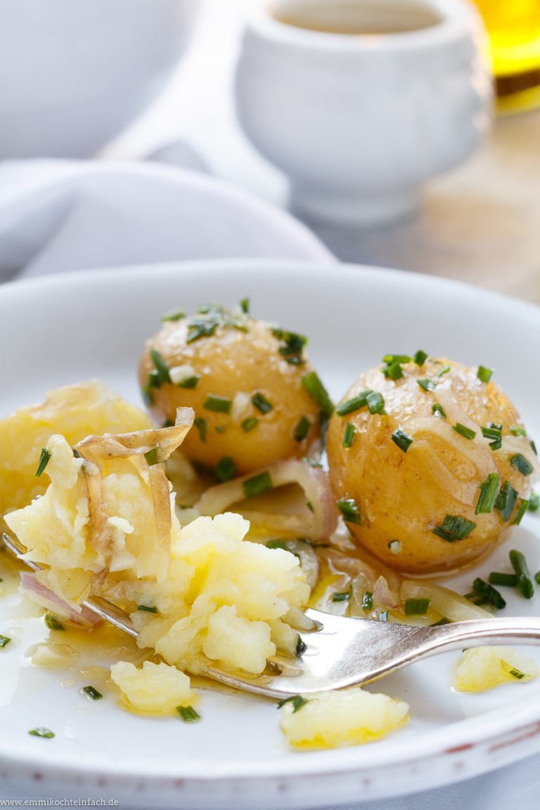 Kartoffelsalat mit Sherry Senf Dressing - emmikochteinfach