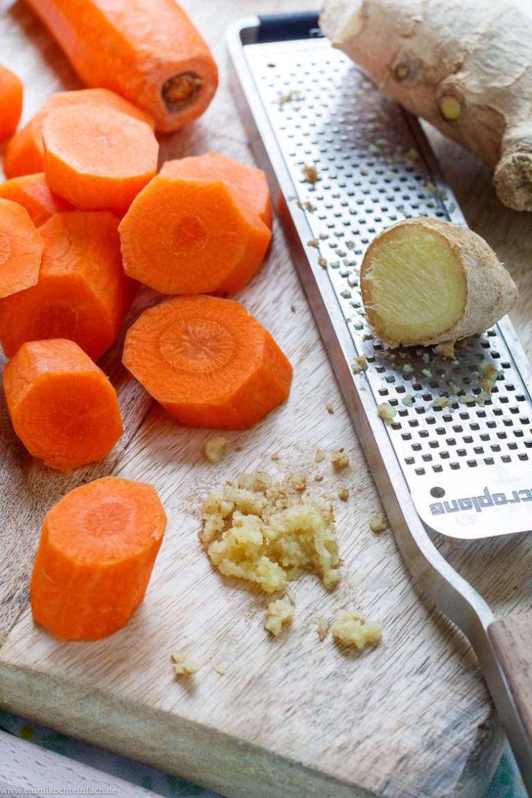 Schnelle Möhrensuppe mit Ingwer - emmikochteinfach