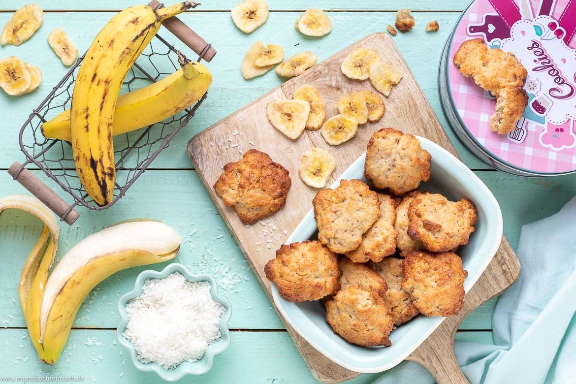 Saftige Bananenkekse - www.emmikochteinfach.de