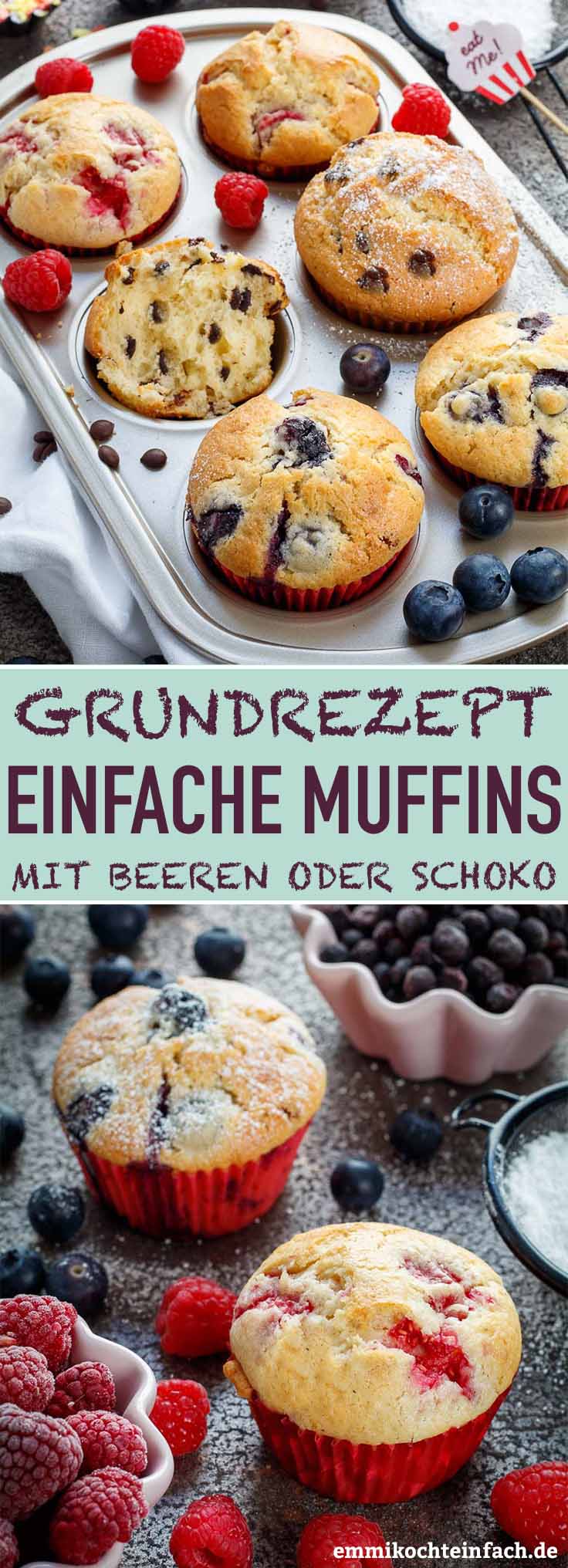 Muffins Grundrezept So Einfach Und Lecker Emmikochteinfach