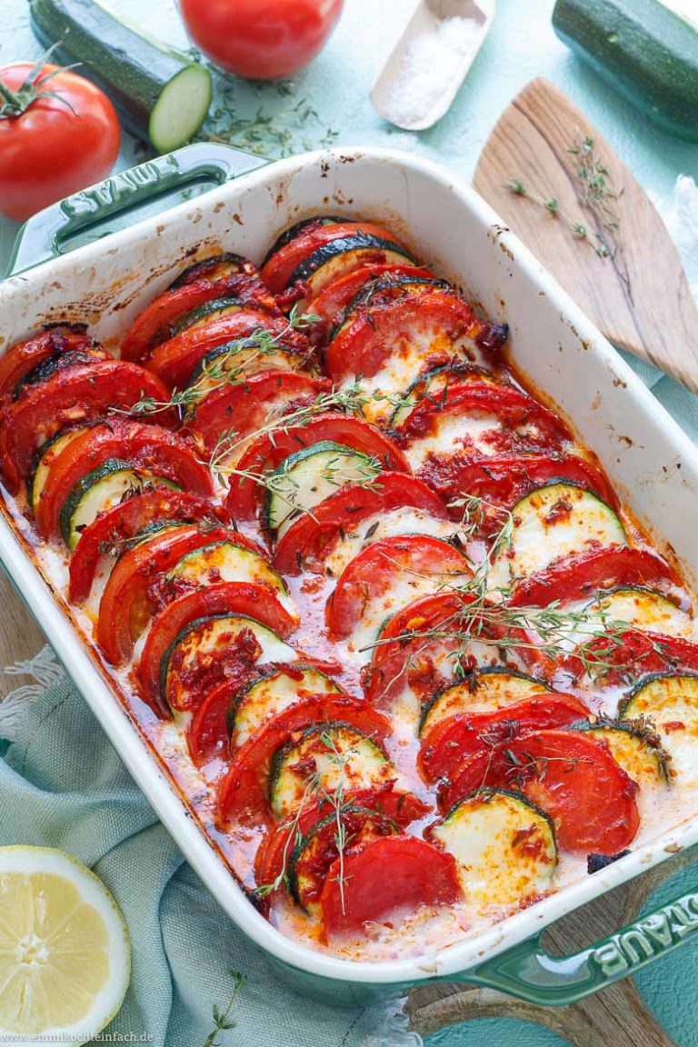 Erstaunlich Tomate Zucchini Auflauf Bild