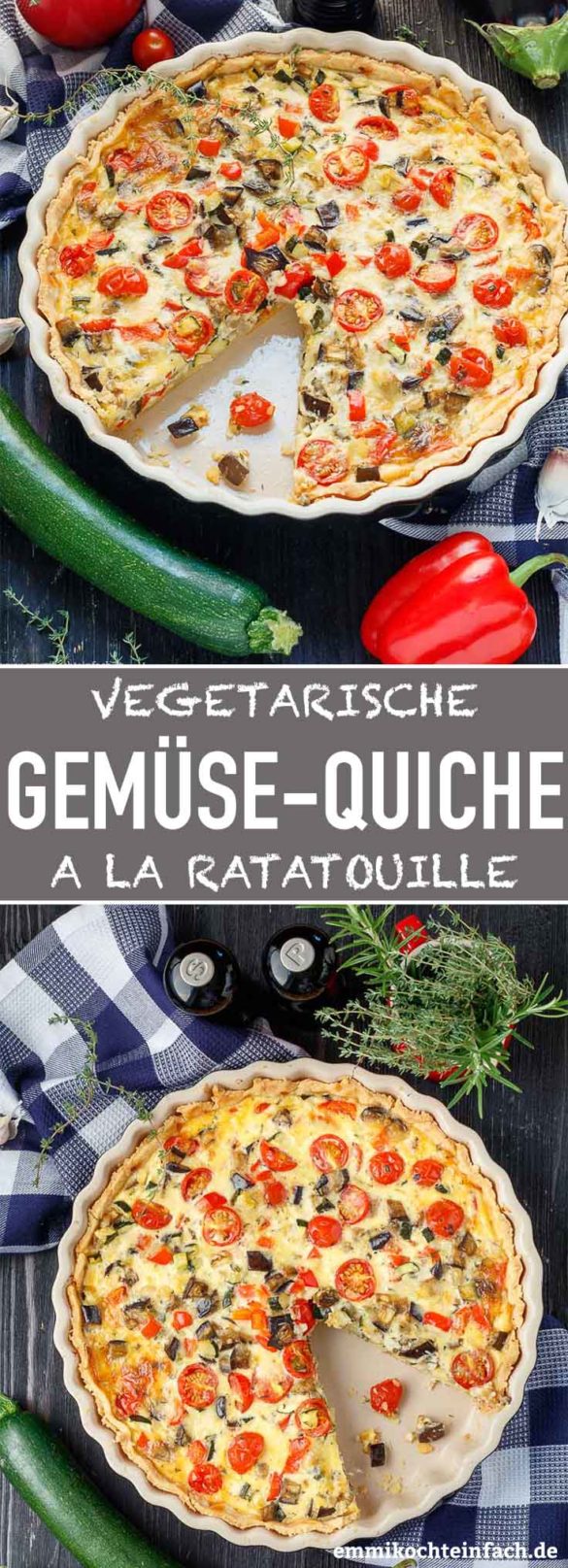 Gemüsequiche à la Ratatouille - emmikochteinfach