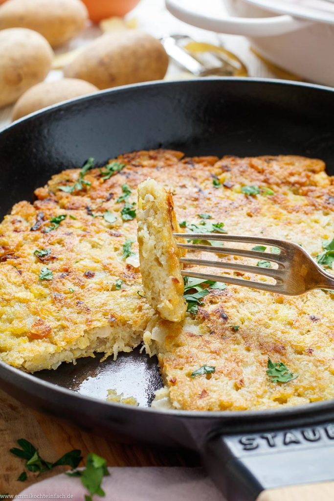 Kartoffelrösti Aus Rohen Kartoffeln Emmikochteinfach