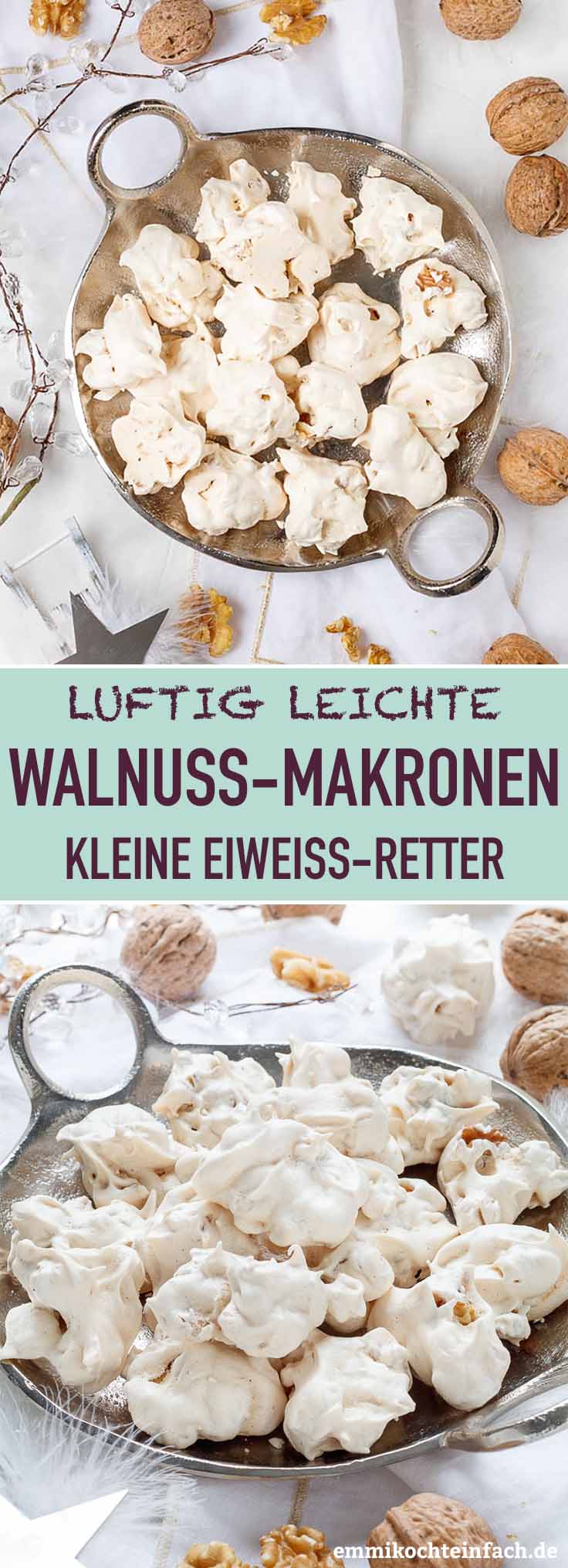 Walnussmakronen Leicht Wie Wolkchen Emmikochteinfach