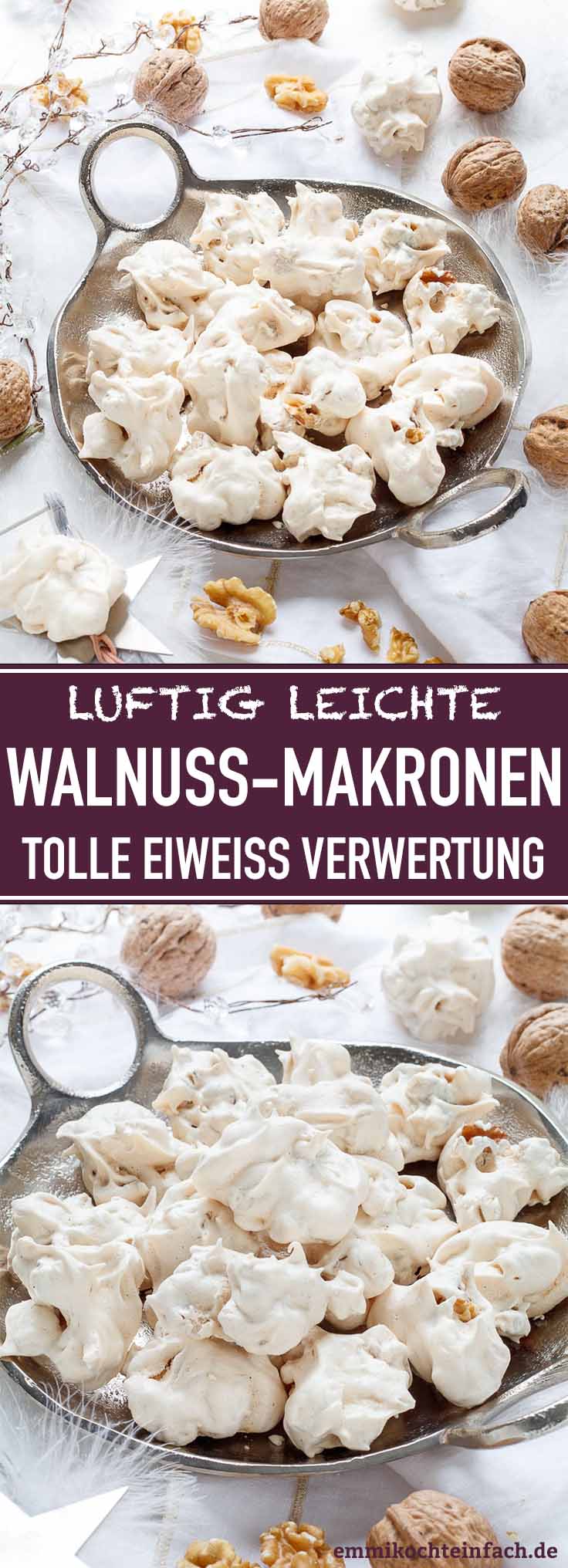 Walnussmakronen Leicht Wie Wolkchen Emmikochteinfach