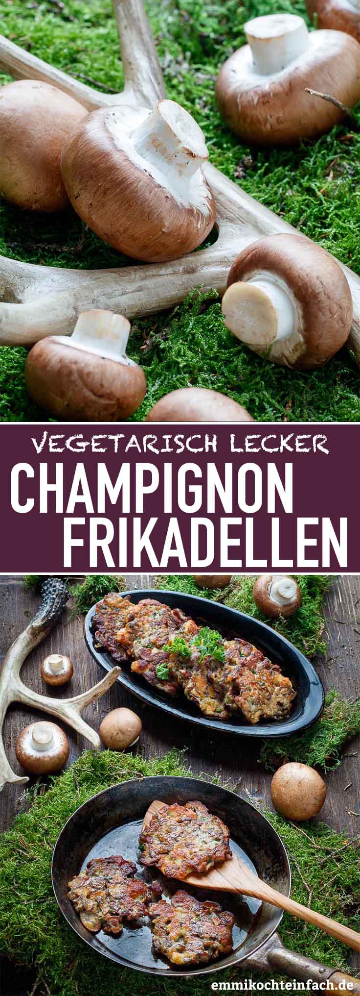 Champignon Frikadellen - vegetarisch lecker - emmikochteinfach