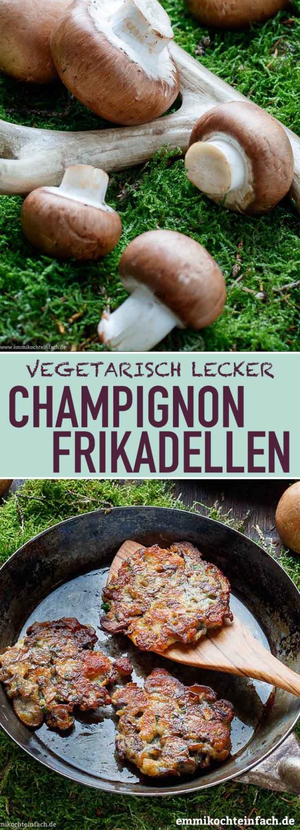 Champignon Frikadellen - vegetarisch lecker - emmikochteinfach
