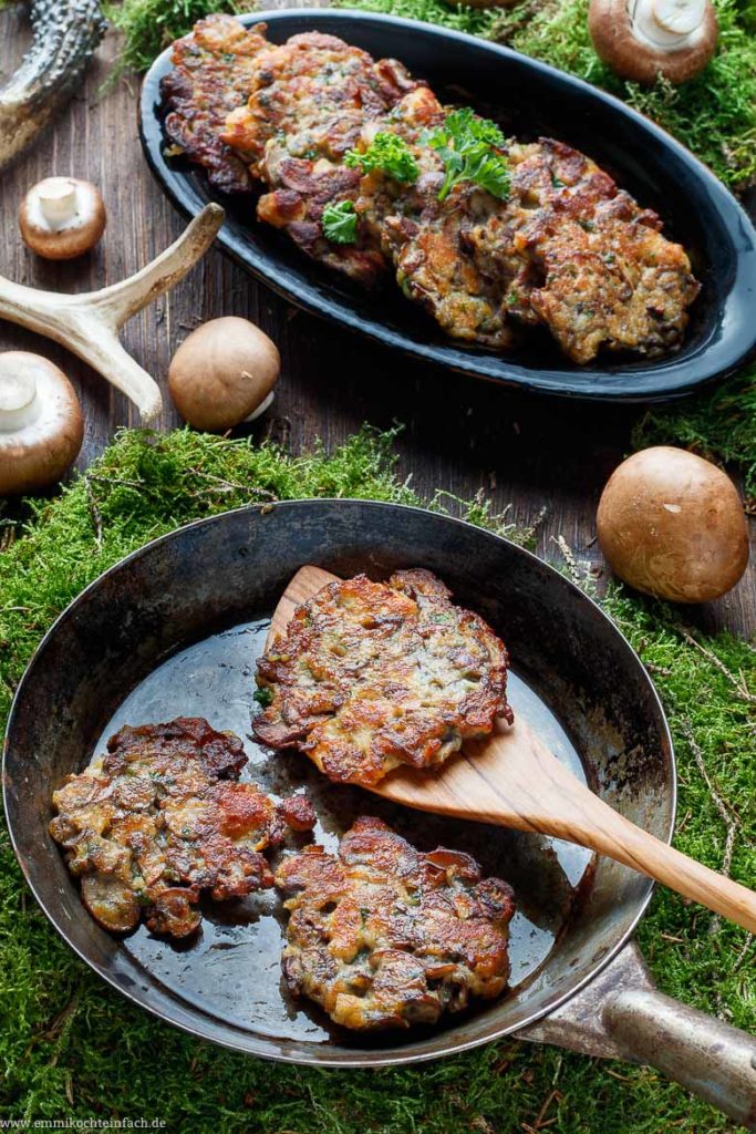 Champignon Frikadellen - vegetarisch lecker - emmikochteinfach