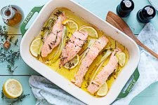 Zitronen Lachs aus dem Ofen - www.emmikochteinfach.de