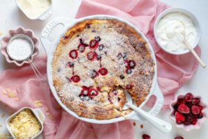Quark Griess Auflauf mit Obst - www.emmikochteinfach.de