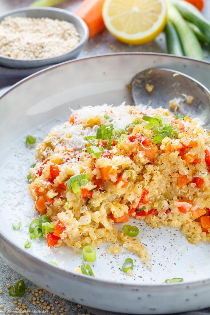 Quinoa Risotto mit Gemüse Quinotto emmikochteinfach