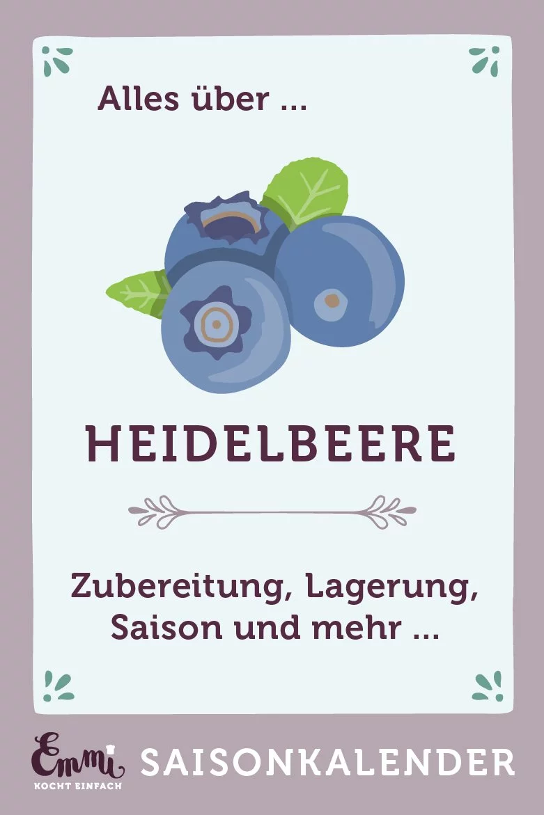 Alles über Heidelbeeren - www.emmikochteinfach.de