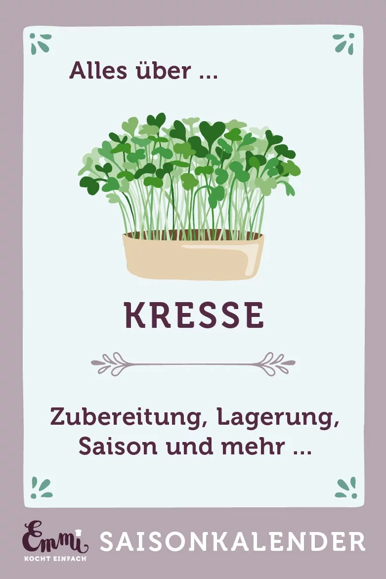 Alles über Kresse - www.emmikochteinfach.de