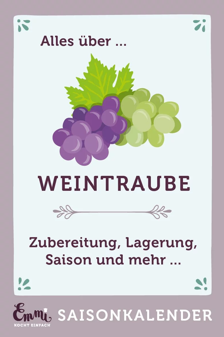 Alles über Weintrauben - www.emmikochteinfach.de