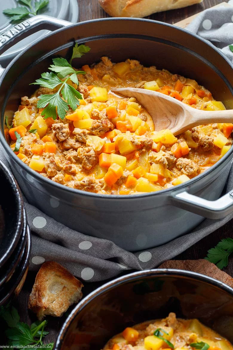 Einfacher Bauerntopf mit Hackfleisch - www.emmikochteinfach.de
