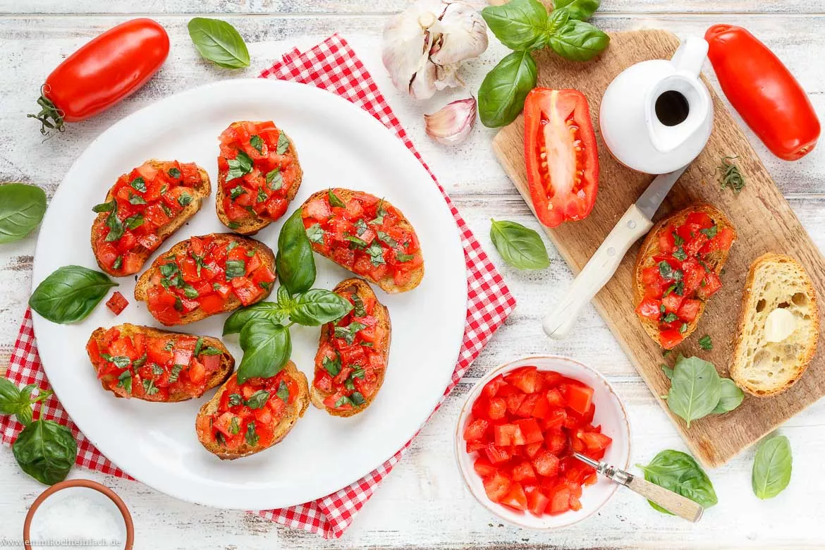 Originalbruschetta mit Tomaten - www.emmikochteinfach.de