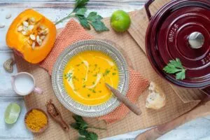 Kürbissuppe Rezept mit Kokosmilch