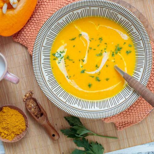 Kürbissuppe mit Kokosmilch - cremig lecker