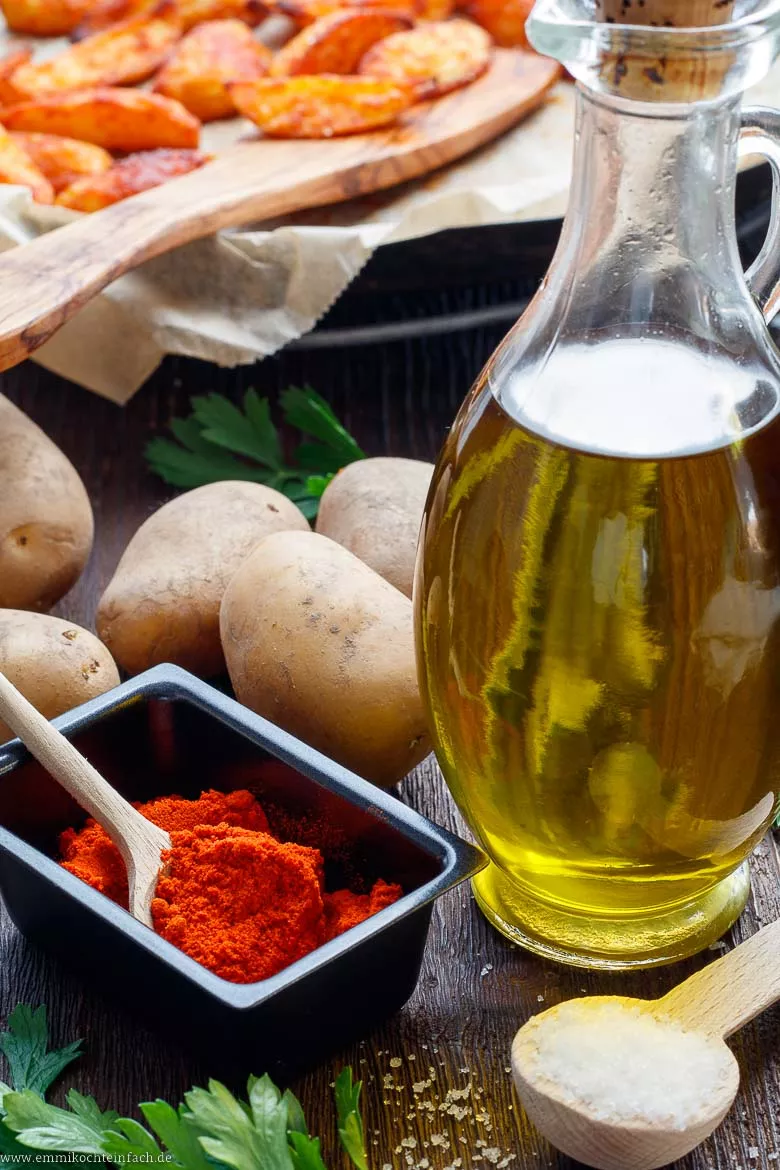Zutaten für Kartoffeln im Ofen