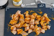 Gebratener Reis mit Hähnchen