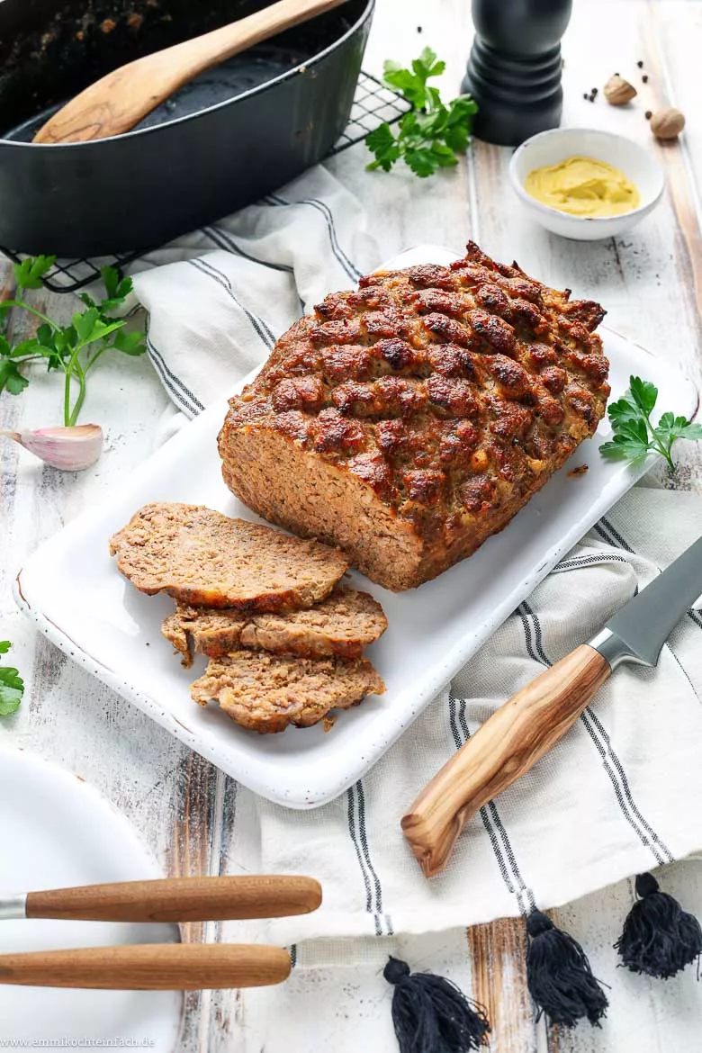 Der saftige Braten aus Hackfleisch