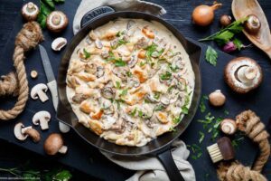 Hähnchen Geschnetzeltes mit Champignons - www.emmikochteinfach.de