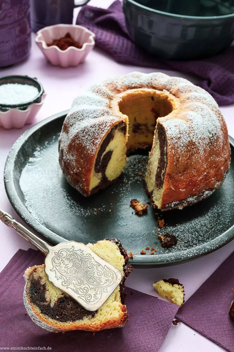 Marmorkuchen Rezept von Oma - www.emmikochteinfach.de