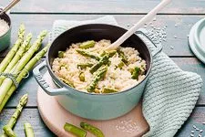 Spargelrisotto mit grünem Spargel - www.emmikochteinfach.de