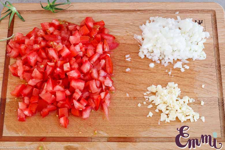 Griechischer Reis Gemüse Zutaten