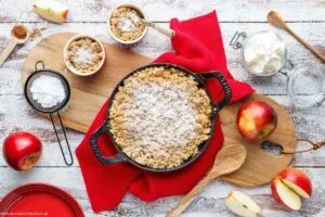 Apfel Crumble