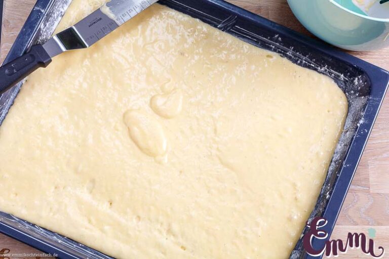 Apfelkuchen vom Blech - schnell &amp; einfach - emmikochteinfach