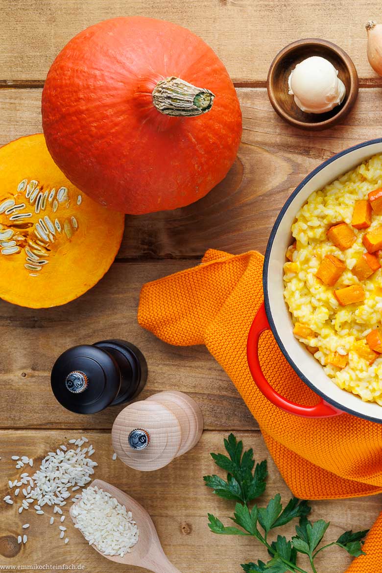 Hokkaido Kürbis als Zutat fürs Risotto
