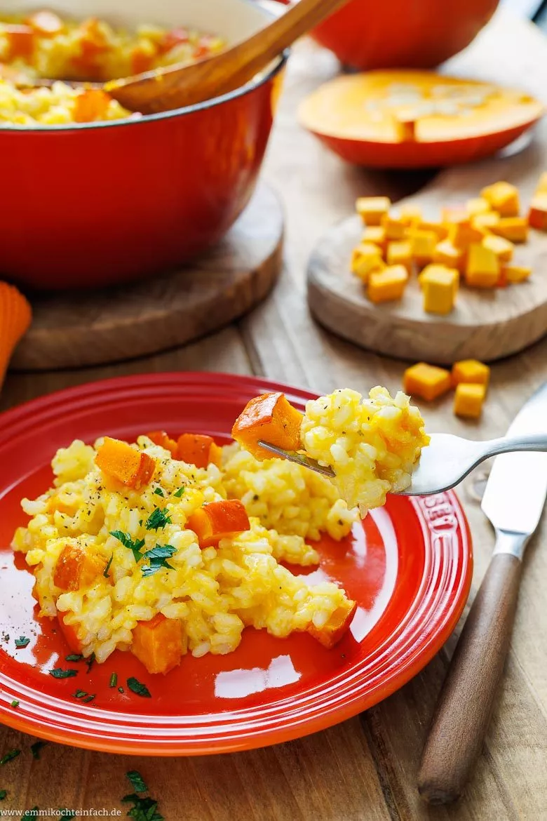 Risotto mit Kürbis ganz einfach
