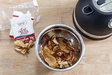 Pilzragout getrocknete Pilze einweichen