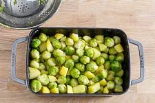 Rosenkohlauflauf mit Kartoffeln