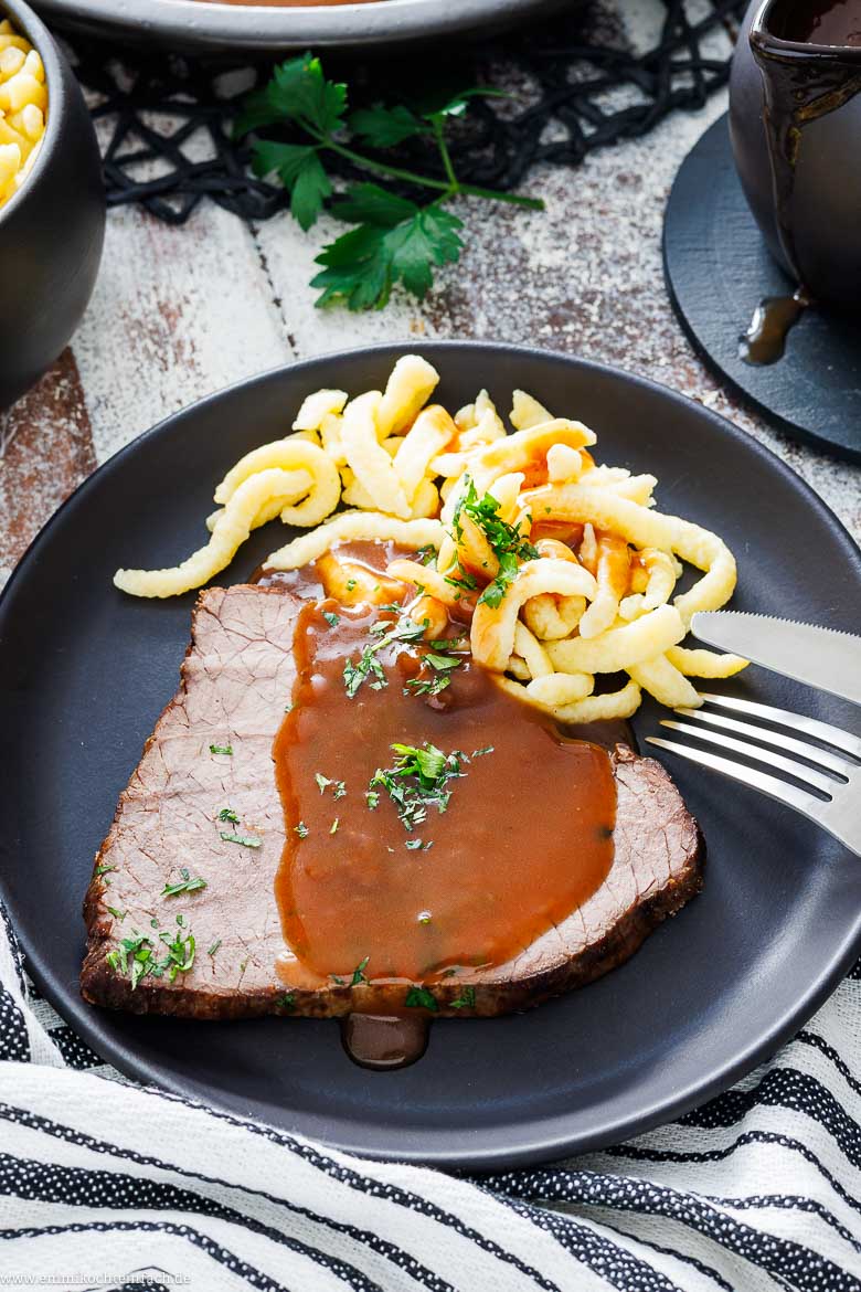 Rinderbraten mit Soße