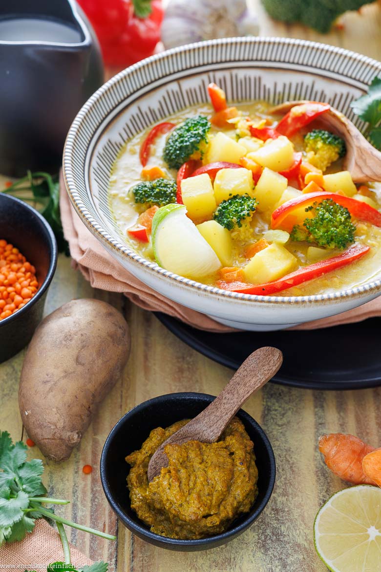 Gemüsecurry mit gelber Currypaste