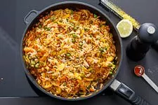 Gemüse Reispfanne