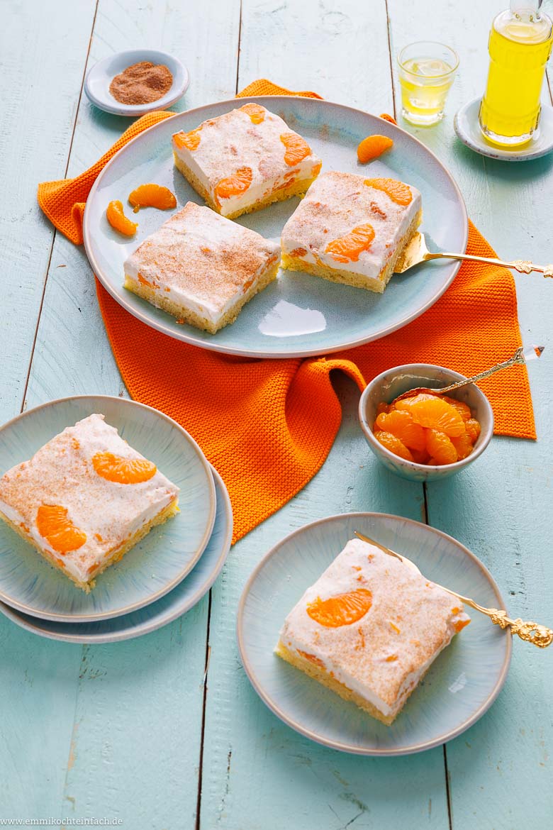 Frisch-fruchtiger Genuss: Fantakuchen mit Mandarinen-Schmandcreme einfach & schnell